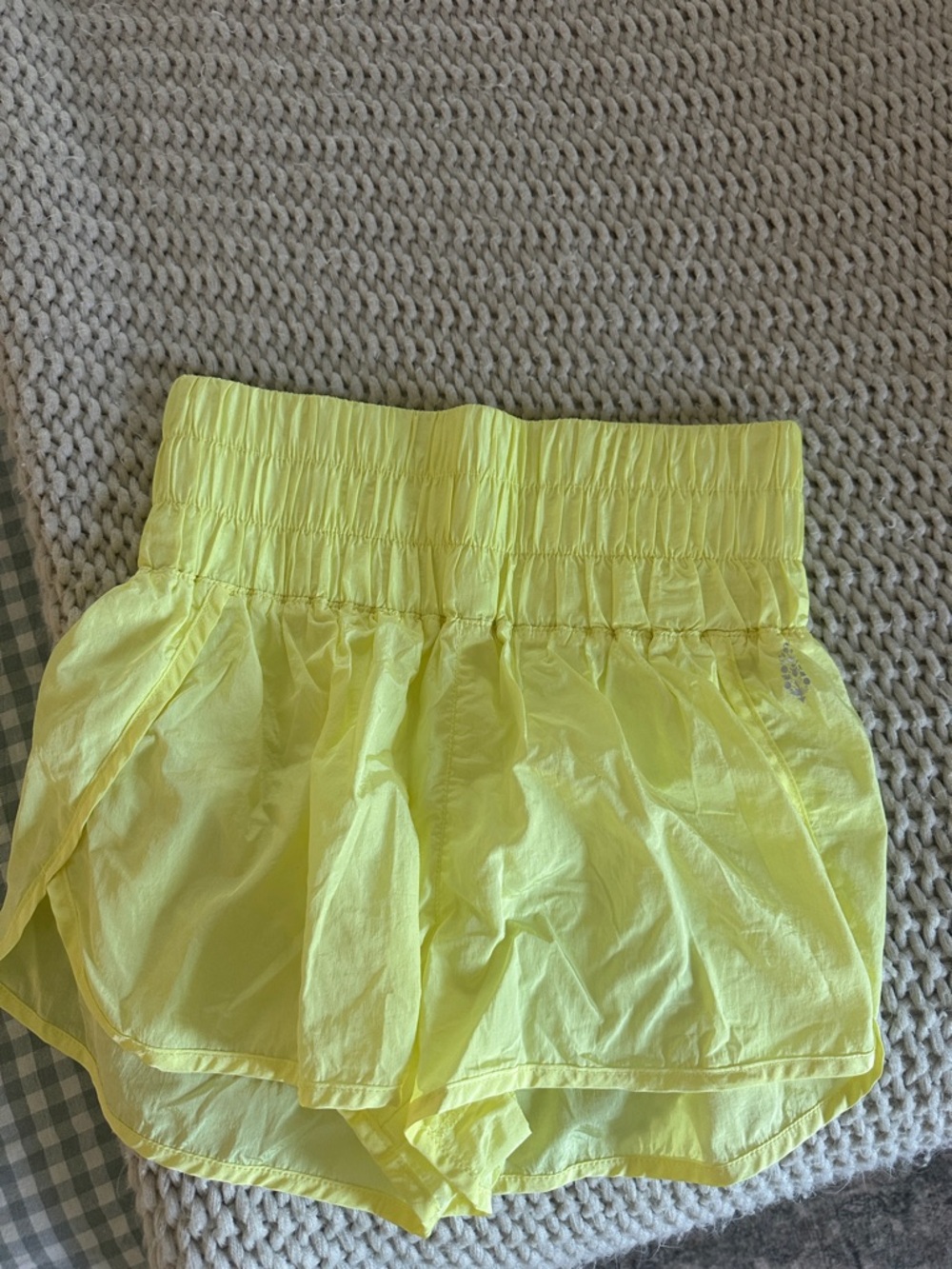 FP Movement by Free People Bright Neon Yellow Athletic Shorts